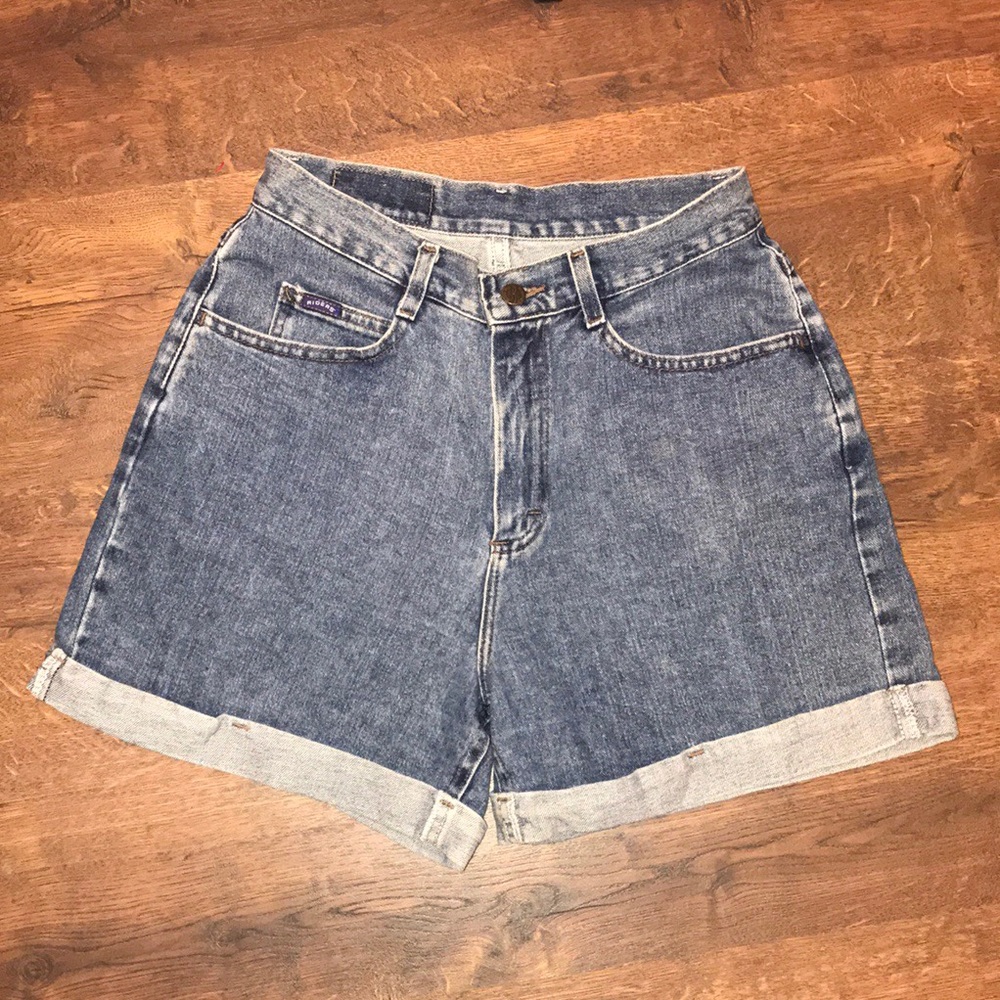 VINTAGE RIDER High Waisted Mom Jeans Shorts